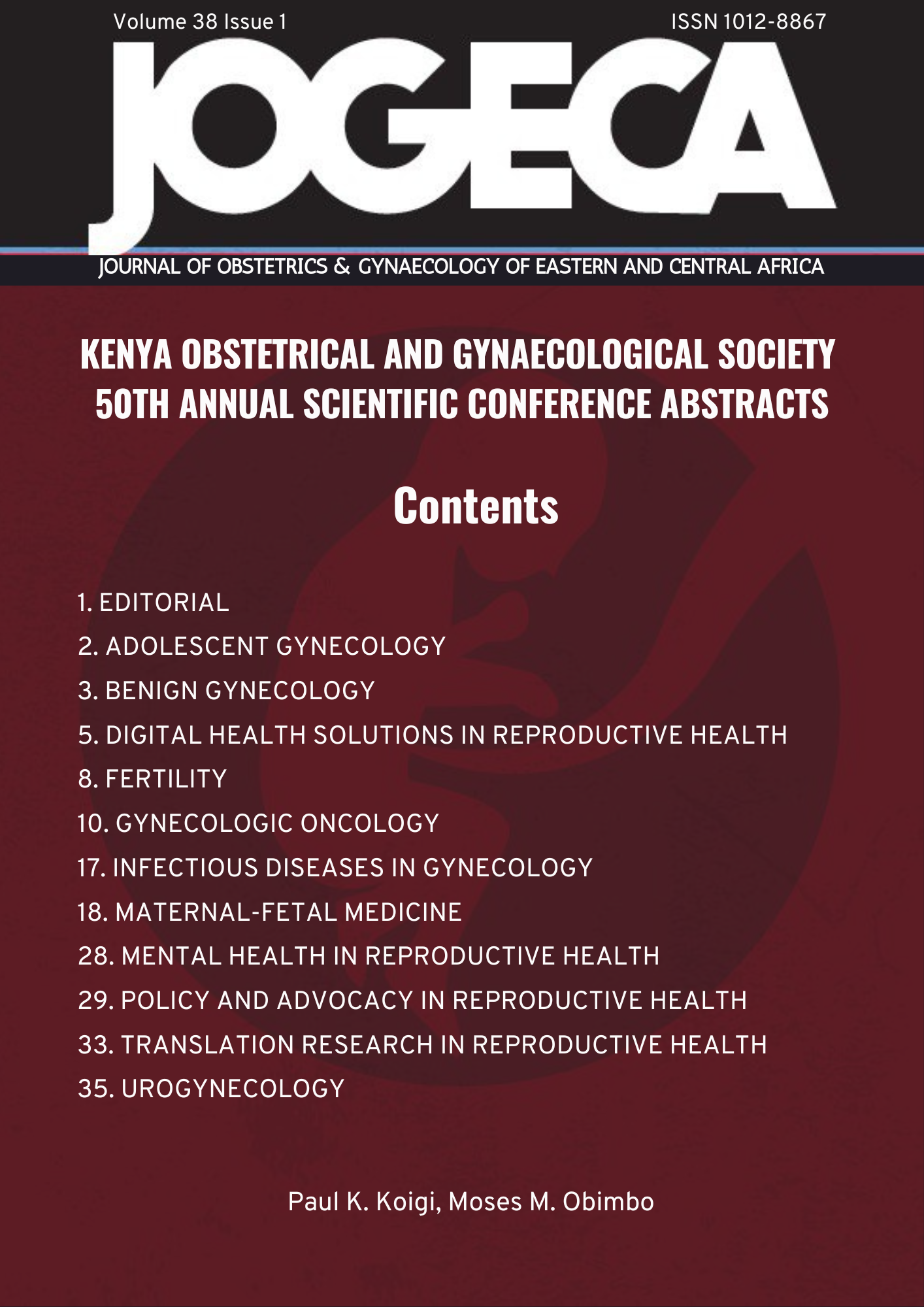 50th KOGS Conference Booklet Cover page